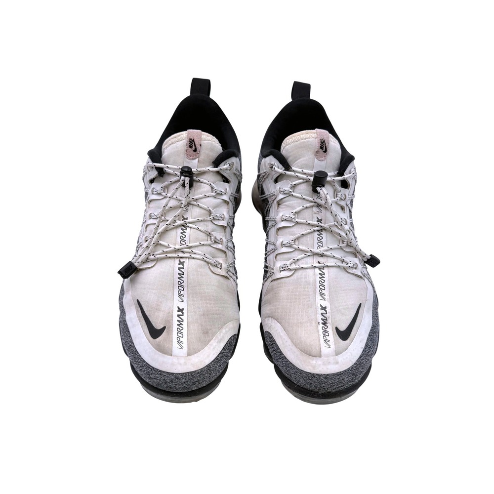 Nike Air VaporMax Run Utility Women's 7.5 White Black Running Shoes AQ8811-101